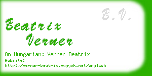 beatrix verner business card